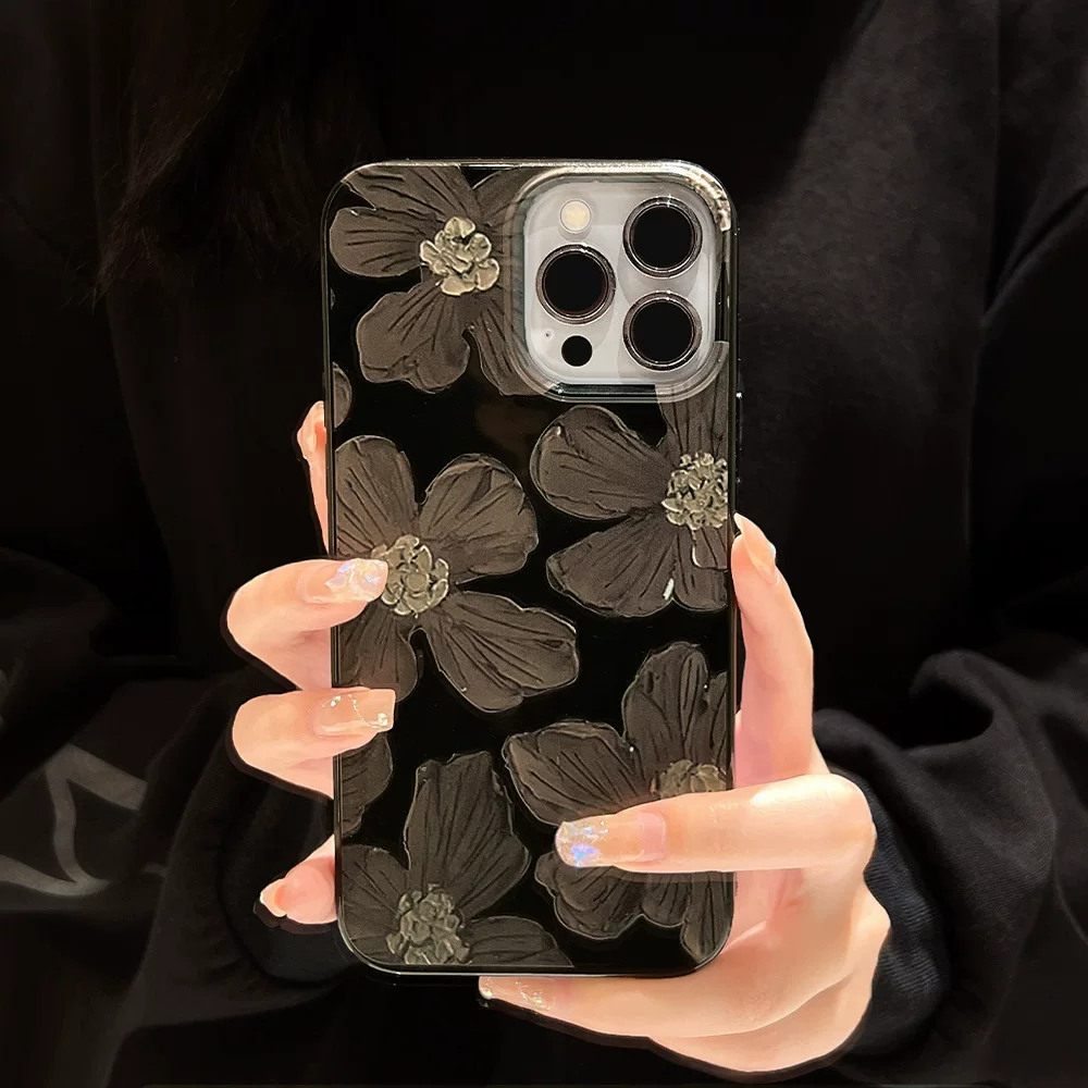 Apple, совместимый iPhone 15, чехол для телефона для мужчин и женщин, с цветами, iphone, 16promax