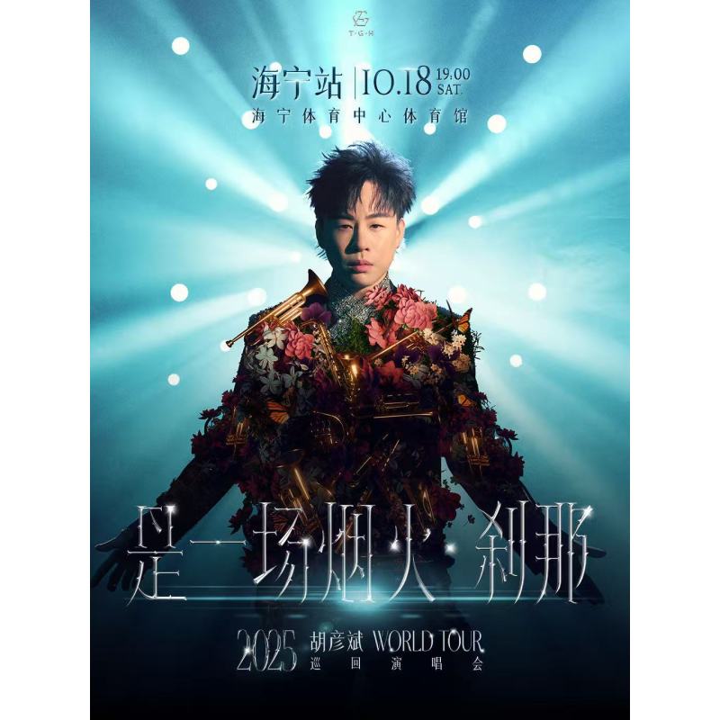 【嘉兴站】【海宁】胡彦斌2025「是一场烟火·刹那」巡回演唱会