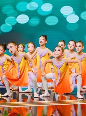 沐光而行舞蹈演出服成长在阳光下表演服中国现代舞中小学生合唱服