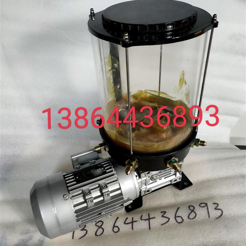 新款电动黄油泵电动油脂泵透明油桶干油泵多点集中润滑泵自动包邮