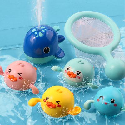 婴儿洗澡玩具儿童戏水小黄鸭游泳网红水上小孩玩水小鸭子宝宝女孩