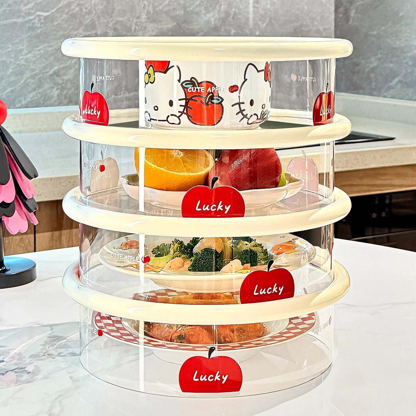 菜盖罩家用餐桌盖菜防尘罩冬天食物保温菜罩多层剩菜剩饭收纳神器,收纳整理,餐桌罩,淘宝优惠券,粉丝福利购,淘宝优惠卷