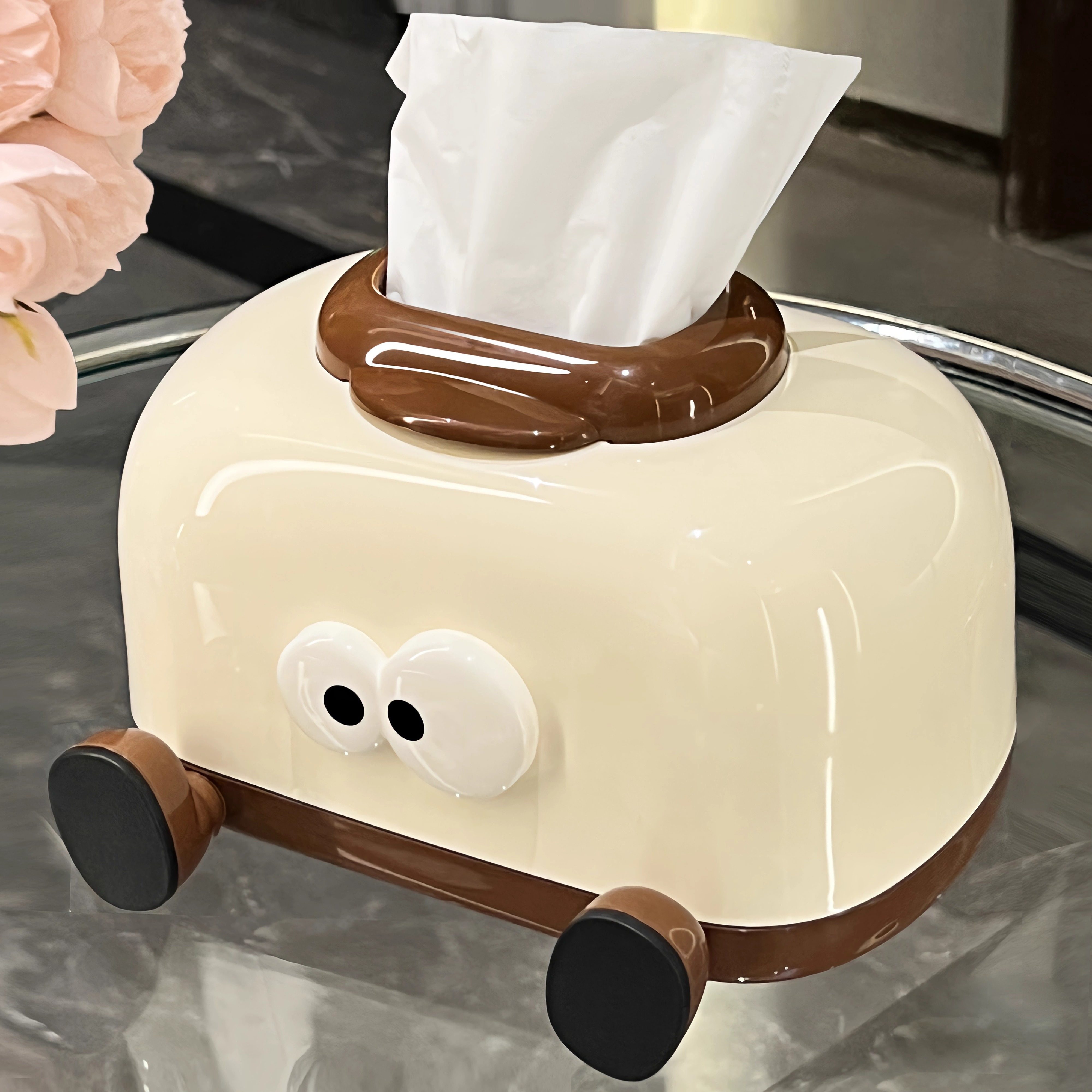 创意可爱纸巾盒客厅高档纸抽盒家用摆件桌上抽纸盒餐巾纸盒高级感,家居饰品,装饰纸巾盒,淘宝优惠券,粉丝福利购,淘宝优惠卷