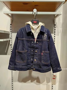 Levi's/李维斯男童春季新帅气有型休闲按扣牛仔夹克外套LV2412080