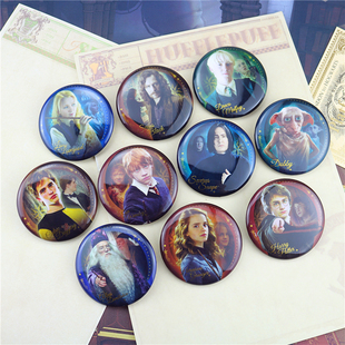 新款正版哈利波特吧唧马尔福斯内普卢娜奇幻物语马口铁徽章胸针