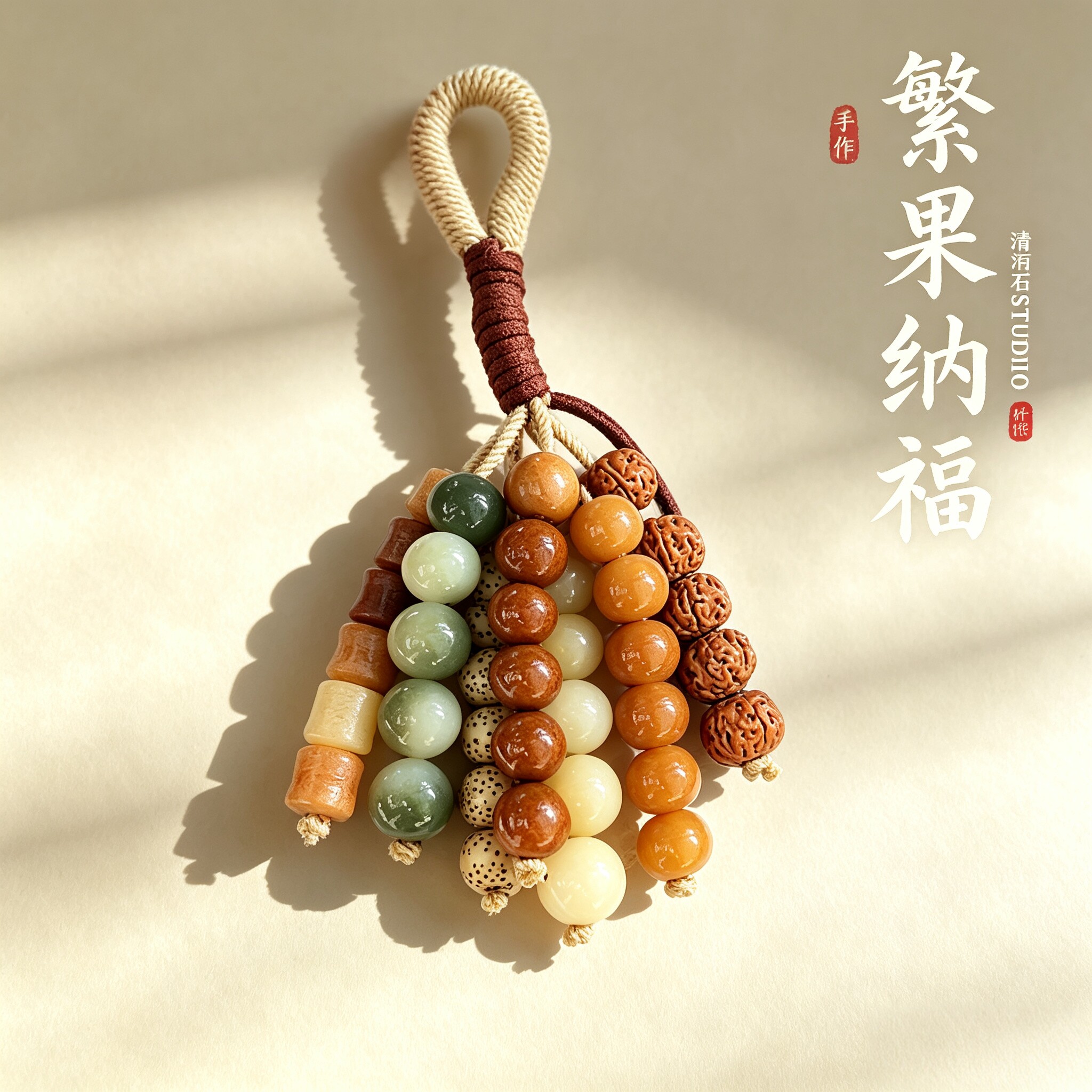 天然菩提满愿种子手工编织复古