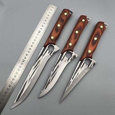 出口德国指环多功能剔骨刀分割刀肉联厂专用割肉刀杀猪卖肉切肉刀