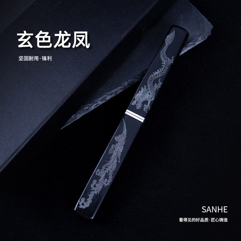 出口德国龙凤子母鸳鸯双刀多功能水果刀吃肉餐刀锋利高硬度牛扒刀