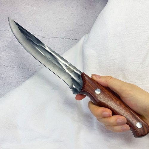 出口日本龙泉高硬度锻打杀猪卖肉剔骨刀分割刀超快锋利屠夫尖刀具