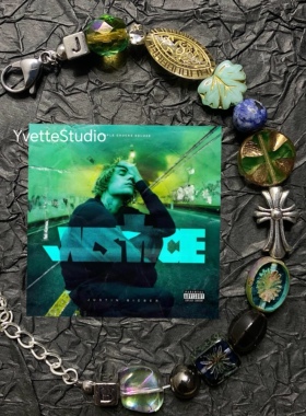 YvetteStudio贾斯汀比伯进口捷克珠原创手链（字母可定制或去除）