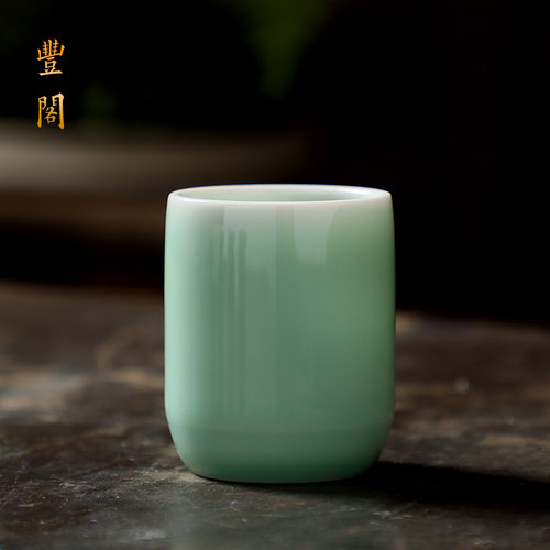 一1两白酒杯清酒杯酒具黄酒杯烈酒杯杯青瓷陶瓷供奉杯小酒盅50ml