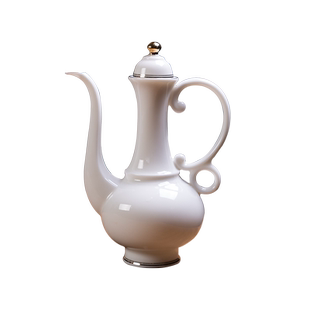 羊脂玉白瓷创意酒瓶家用酒壶白酒陶瓷一斤装仿古中国宫廷风分酒器