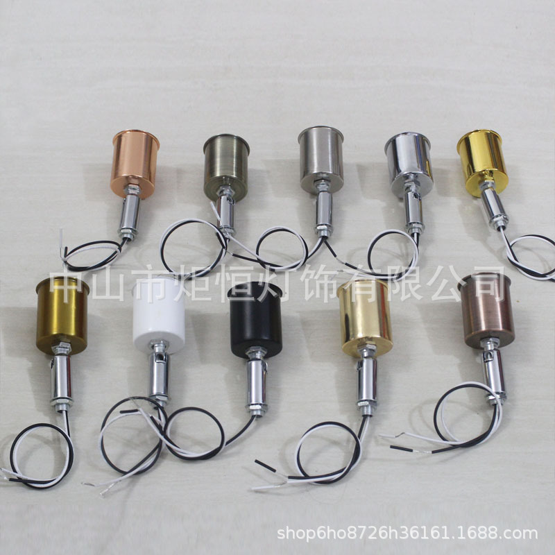 E27/E14灯头转向万向灯座耐高温陶瓷螺口灯头全铜灯坐灯具配
