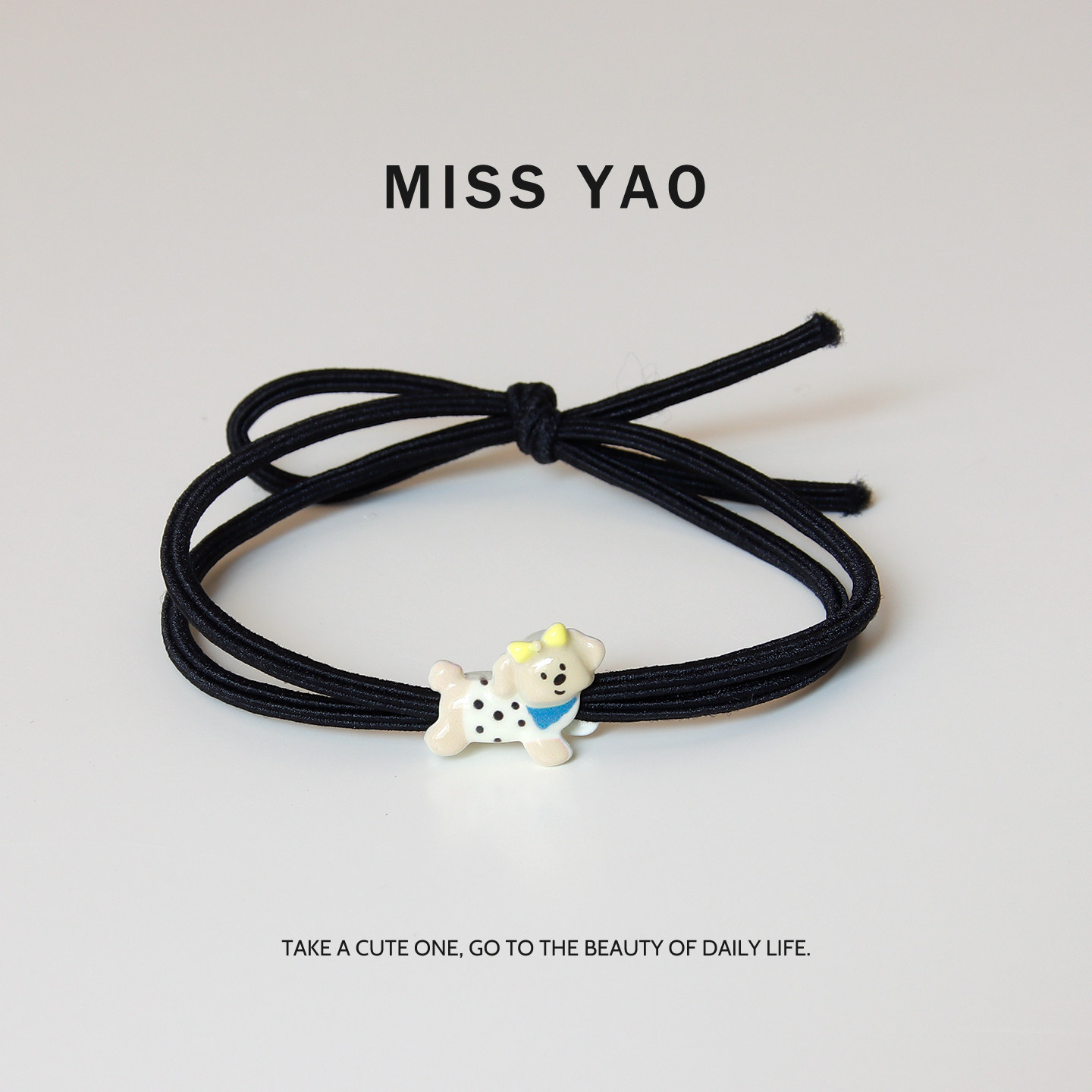 MISS YAO 可爱到爆的小动物系列发圈高弹力扎头发橡皮筋发绳头绳