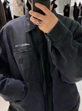 Grailz project GR做旧水洗破坏底特律拉链工装夹克外套欧阳娜娜