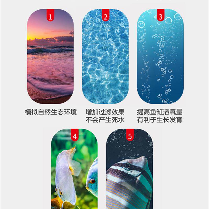 新款中科波浪泵迷你Wifi鱼缸水族波浪泵底吹变频静音粪便鼓风包邮