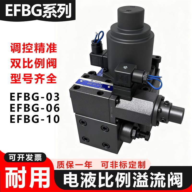 新款液压双比例阀EFBG-03-125-C/H电液压力流量控制阀 注塑机包邮