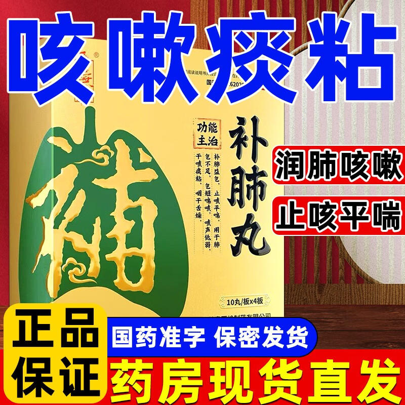 补肺丸官方旗舰店正品干咳嗽肺气肿特效专用药成人参保肺丸yp6 OTC药品/国际医药 感冒咳嗽 原图主图