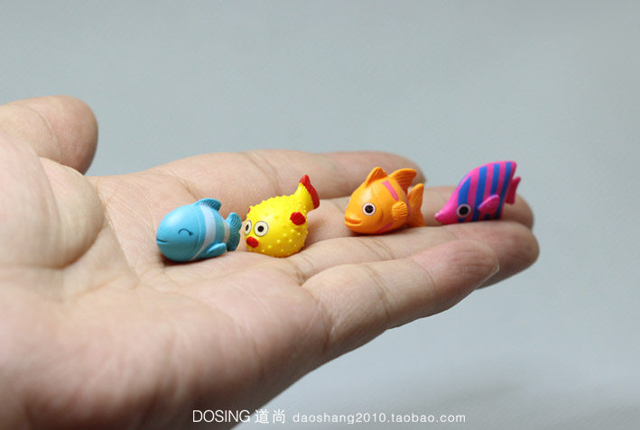 迷你版超小号 小鱼儿 鱼类 仿真小动物 微景观场景模型摆件装饰品