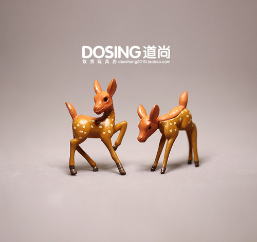 微景观小动物塑料公仔手办模型