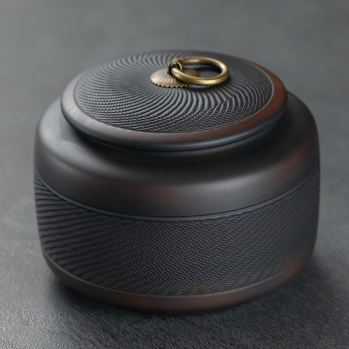 紫陶简约家用茶叶罐储茶罐