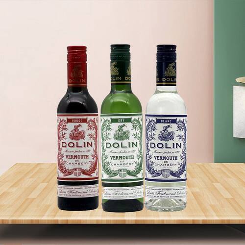 DOLIN ROUGE杜凌干红白味美思甜味美思法国进口洋酒威末酒375ml