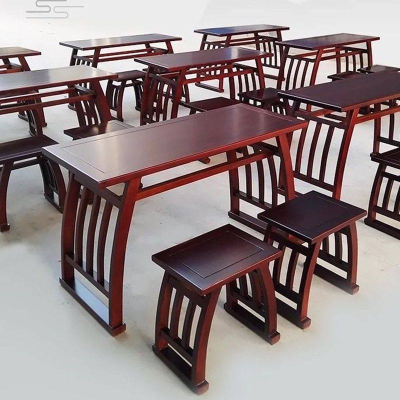 实木国学桌书法桌仿古新中式学生培训班幼儿园课桌椅马鞍桌书画桌,商业/办公家具,课桌椅/学生桌椅,淘宝优惠券,粉丝福利购,淘宝优惠卷