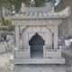 石雕土地庙花岗岩土地公土地婆神龛青石小庙山神石庙家用供奉神龛