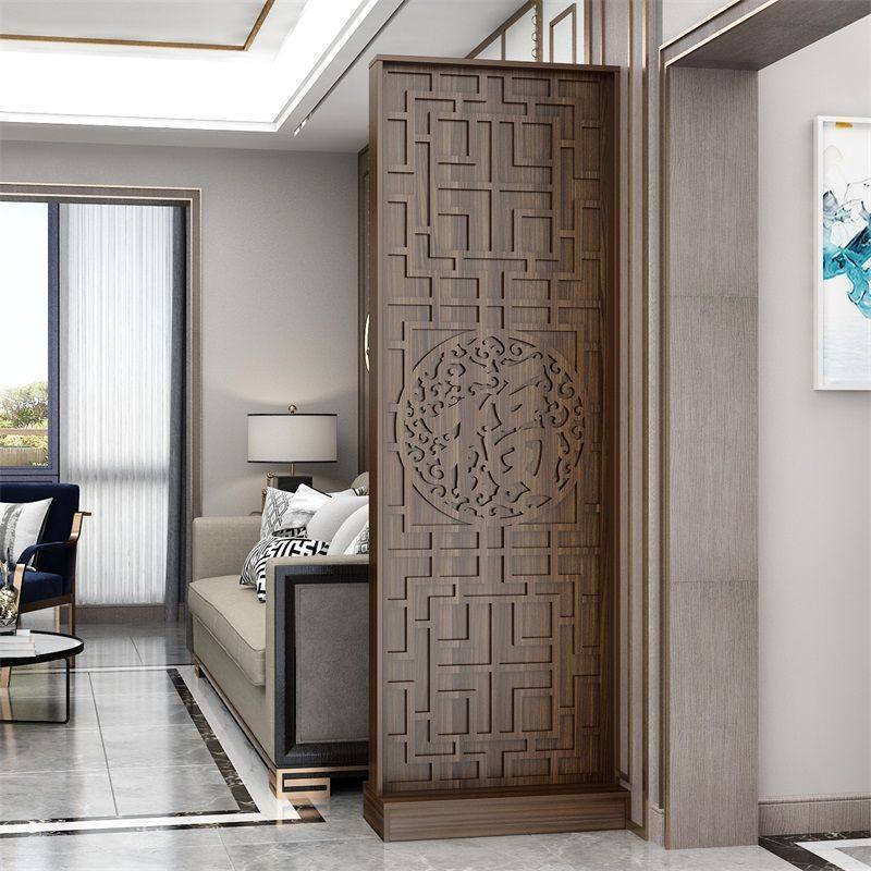 新中式入户屏风客厅木质玄关隔断柜酒店办公装饰架遮挡座屏玄关架,住宅家具,座屏,淘宝优惠券,粉丝福利购,淘宝优惠卷