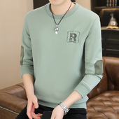 T恤冬男装 男士 长袖 上衣春秋加绒加厚秋衣春季 衣服男 卫衣2026新款