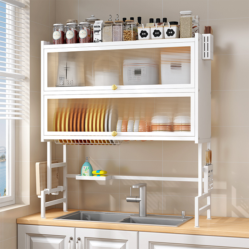 厨房水槽置物架防尘碗收纳沥水架