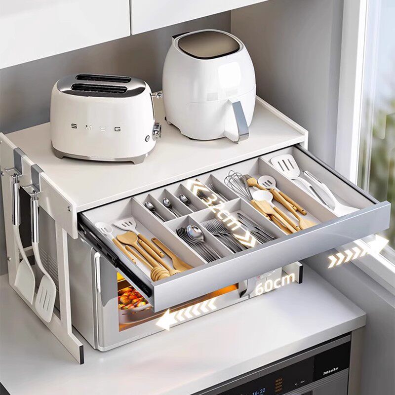 厨房微波炉置物架多层收纳架