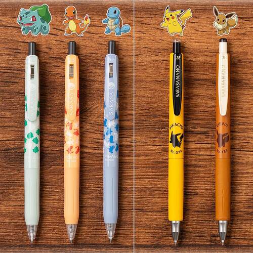 斑马Pokemon宝可梦联名中性笔