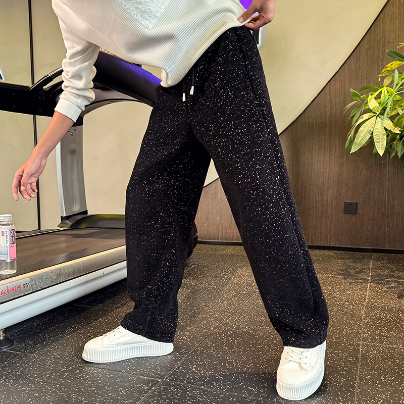 海米尔满天星潮男直筒休闲卫裤