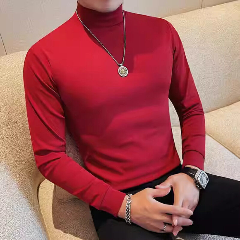 海米尔半高领长袖保暖内搭秋冬季