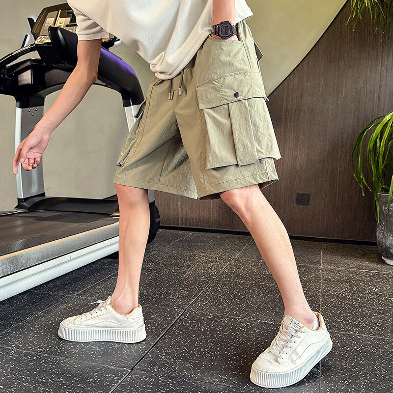 速干工装短裤男夏季大口袋