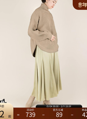 RANDA 秋冬新款人气宽松粗线高领毛针织衫通勤 BT01475