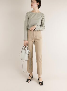 RANDA 女士秋冬直筒高腰通勤OL牛仔裤九分裤长裤 BP01519