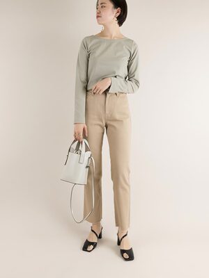 RANDA女士直筒高腰九分裤