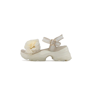 RANDA 25春夏新款成熟优雅柔美浪漫花艺亚麻薄纱运动凉鞋 PR33180