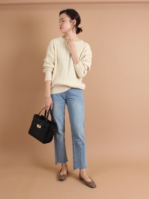 RANDA春夏新款时尚九分牛仔裤