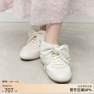 PH37112 蝴蝶结可拆卸平底舒适休闲运动鞋 RANDA 26年春夏新款