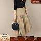 高腰褶皱半身裙 中长款 显瘦气质A字裙秋季 RANDA 新款 BB01232