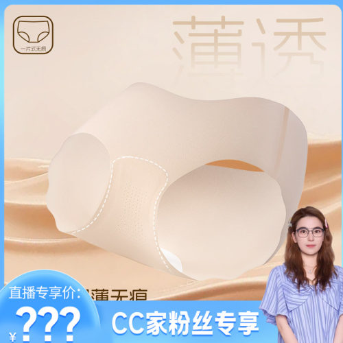 无痕一片式女士内裤超薄速干裤粉底液隐形三角裤10A抑菌 6667