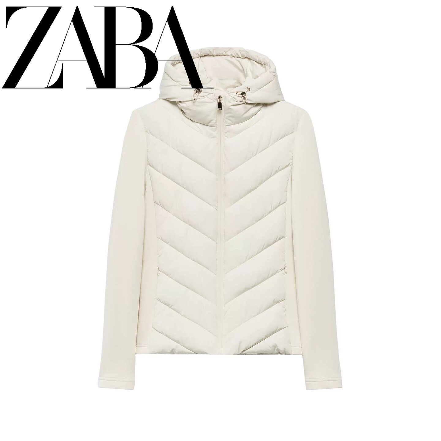 26 Autumn New Arrivals Women's Fashion Simple Long Sleeve Patchwork Stand Collar Hooded Cotton Jacket 8073235
