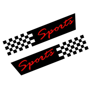 汽车贴纸 格子旗汽车保险杠划痕贴 遮挡装饰刮痕贴创意个性车贴纸