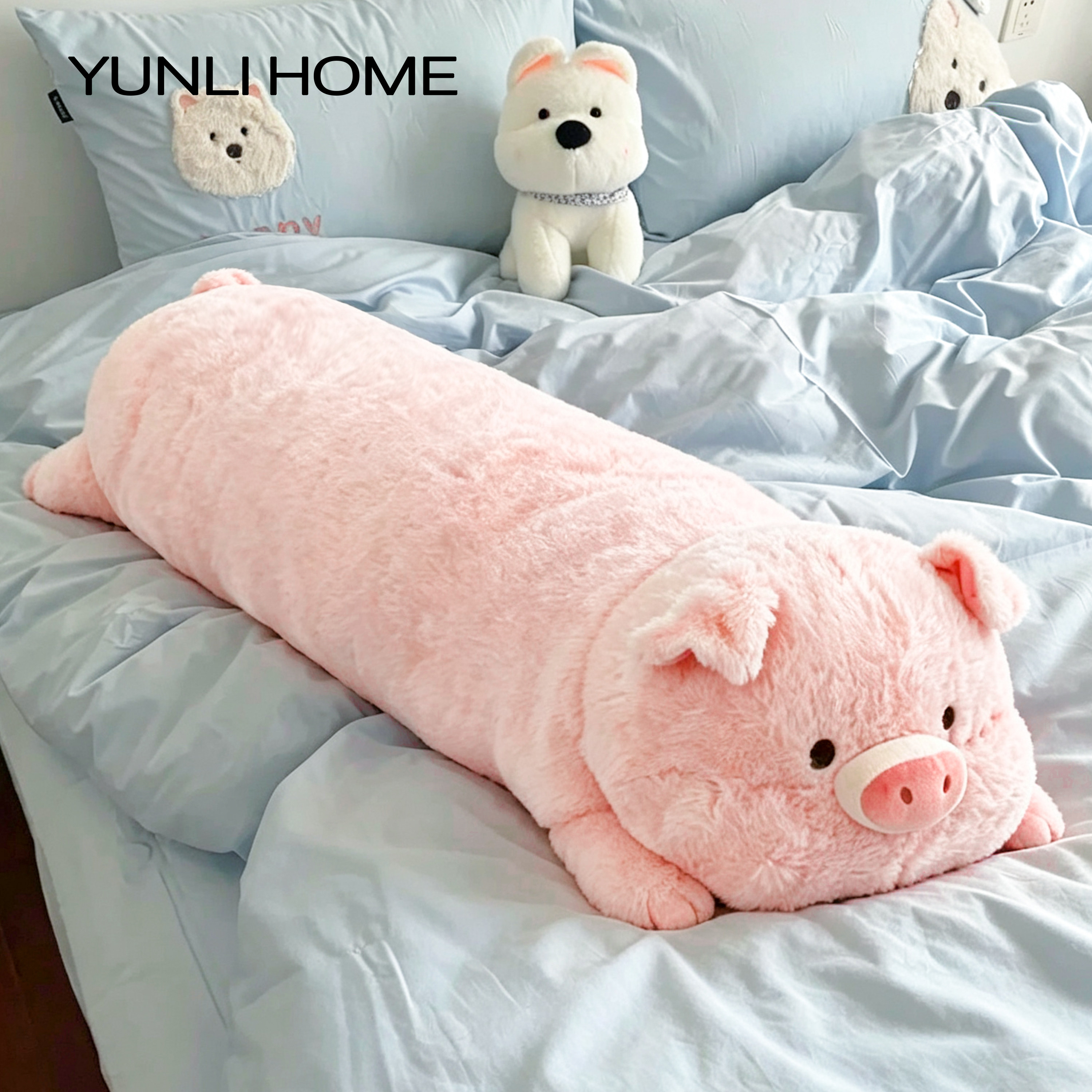小猪长条抱枕睡觉夹腿专用靠枕
