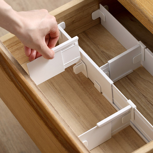 抽屉收纳分隔板片塑料分割板隔断