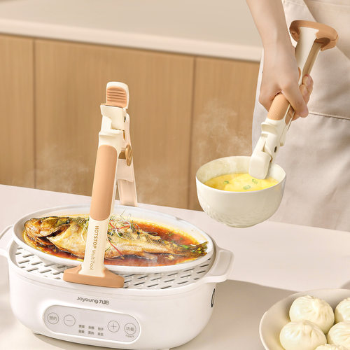 二合一防烫夹取碗盘夹厨房硅胶夹
