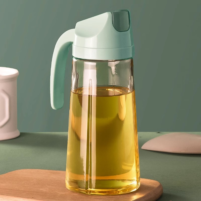 日式油壸玻璃不挂油防漏油罐壶家用厨房专用自动开合酱油醋香油瓶-封面
